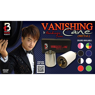 Vanishing Cane (Metal / Blue) by Handsome Criss and Taiwan Ben Magic - Tricks