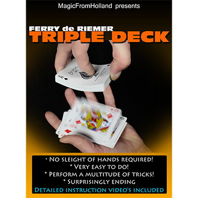 Triple Deck (Blue) by Ferry De Riemer - Trick